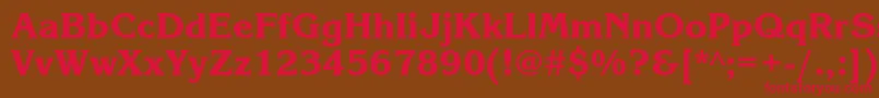 Korinnablackatt Font – Red Fonts on Brown Background