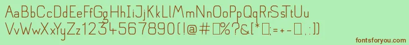 Anglean Font – Brown Fonts on Green Background