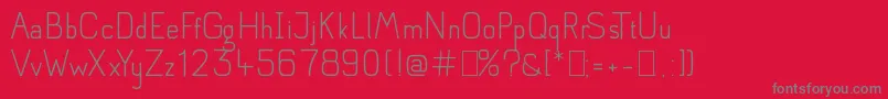 Anglean Font – Gray Fonts on Red Background