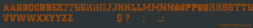 Ignorelanda Font – Brown Fonts on Black Background
