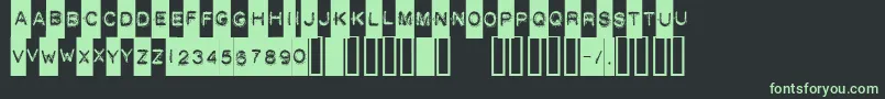 Шрифт Death ffy – зелёные шрифты на чёрном фоне