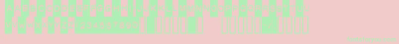Death ffy Font – Green Fonts on Pink Background
