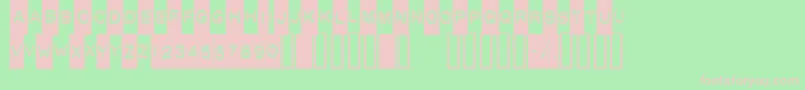 Death ffy Font – Pink Fonts on Green Background