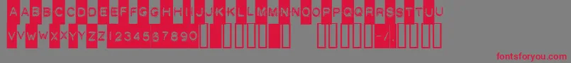 Death ffy Font – Red Fonts on Gray Background