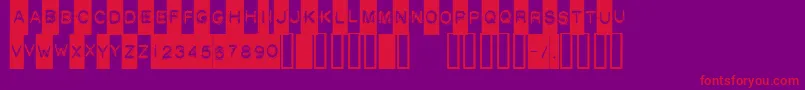 Czcionka Death ffy – czerwone czcionki na fioletowym tle