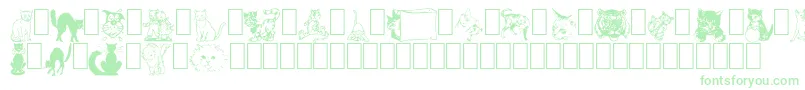 More about NewDingcats Font NewDingcats Font – Green Fonts on White Background