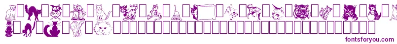Police NewDingcats – polices violettes
