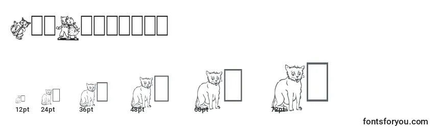 NewDingcats Font Sizes