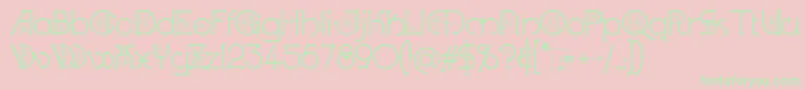 KingthingsSpirogyra Font – Green Fonts on Pink Background