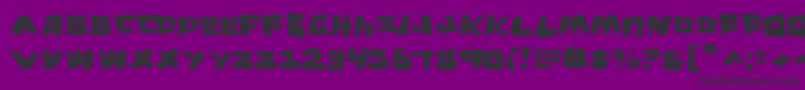 Croj Font – Black Fonts on Purple Background