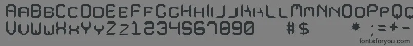 Шрифт MavoleSinpoTfb – чёрные шрифты на сером фоне