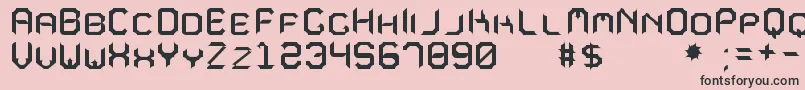 MavoleSinpoTfb Font – Black Fonts on Pink Background