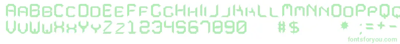 Шрифт MavoleSinpoTfb – зелёные шрифты