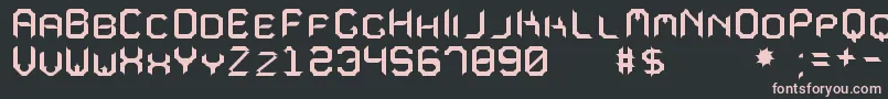 MavoleSinpoTfb Font – Pink Fonts on Black Background