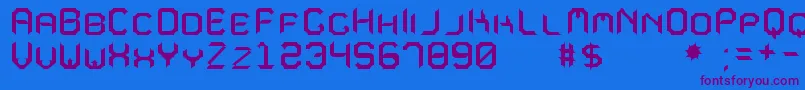 MavoleSinpoTfb-fontti – violetit fontit sinisellä taustalla