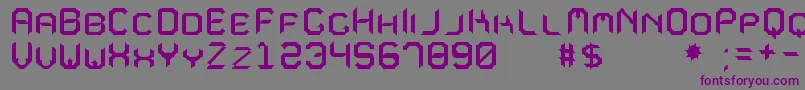 MavoleSinpoTfb Font – Purple Fonts on Gray Background