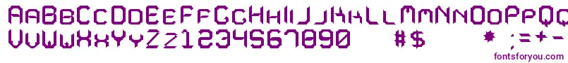 MavoleSinpoTfb Font – Purple Fonts on White Background