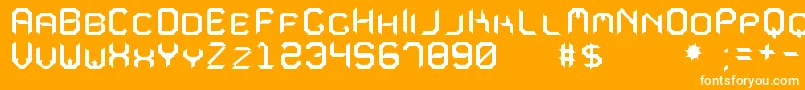 MavoleSinpoTfb Font – White Fonts on Orange Background