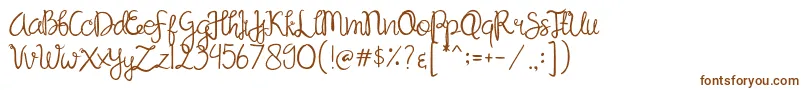Sandat Font – Brown Fonts on White Background