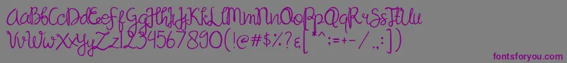 Sandat Font – Purple Fonts on Gray Background