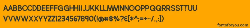 BmdCharbroil Font – Black Fonts on Orange Background