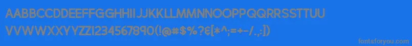More about BmdCharbroil Font BmdCharbroil Font – Gray Fonts on Blue Background