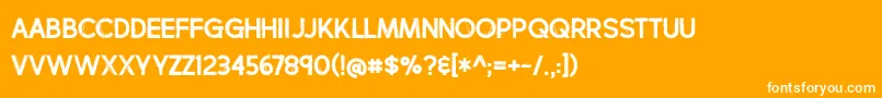 BmdCharbroil Font – White Fonts on Orange Background