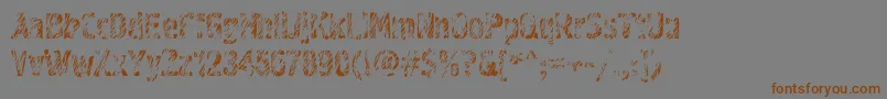 Graffiti3c Font – Brown Fonts on Gray Background