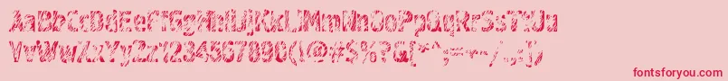 Graffiti3c-Schriftart – Rote Schriften auf rosa Hintergrund