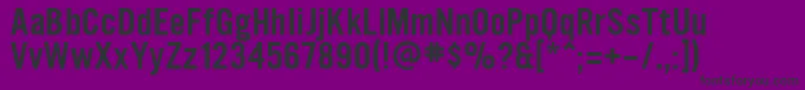 Ultramagnetic Font – Black Fonts on Purple Background