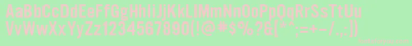 Ultramagnetic Font – Pink Fonts on Green Background