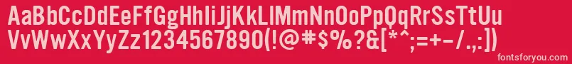 Ultramagnetic Font – Pink Fonts on Red Background