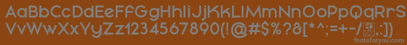 More about MayekaDemiBoldDemo Font MayekaDemiBoldDemo Font – Gray Fonts on Brown Background