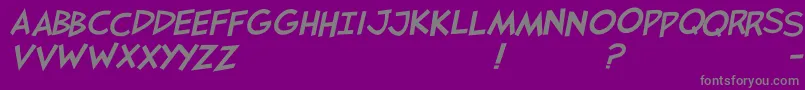 Jaysfxitalic Font – Gray Fonts on Purple Background