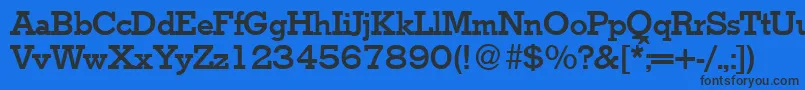 StymieBold Font – Black Fonts on Blue Background