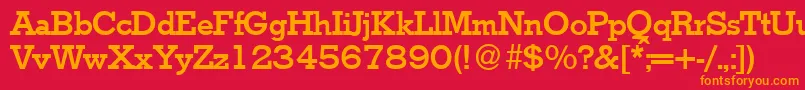 StymieBold Font – Orange Fonts on Red Background