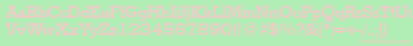 StymieBold Font – Pink Fonts on Green Background