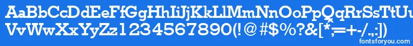 StymieBold Font – White Fonts on Blue Background