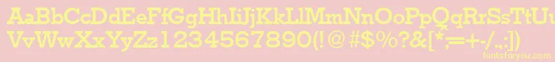 StymieBold Font – Yellow Fonts on Pink Background