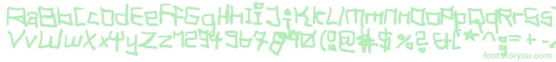 TagHandGraffitiTrashFat Font – Green Fonts
