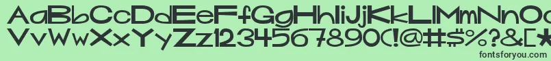 Mouseyer Font – Black Fonts on Green Background