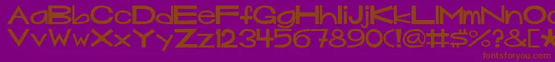 Mouseyer-fontti – ruskeat fontit violetilla taustalla