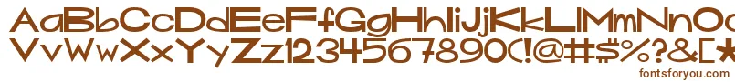 Mouseyer-fontti – ruskeat fontit valkoisella taustalla