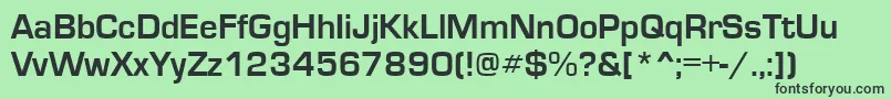EuroseRegular Font – Black Fonts on Green Background