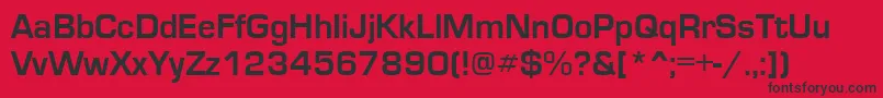 EuroseRegular Font – Black Fonts on Red Background