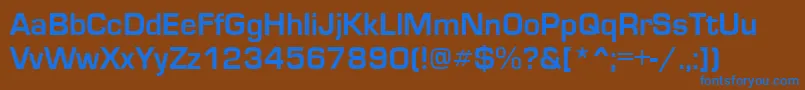 EuroseRegular Font – Blue Fonts on Brown Background
