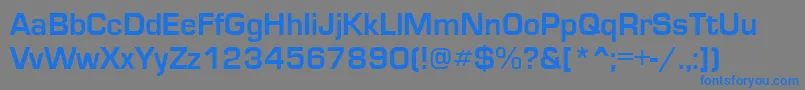 EuroseRegular Font – Blue Fonts on Gray Background