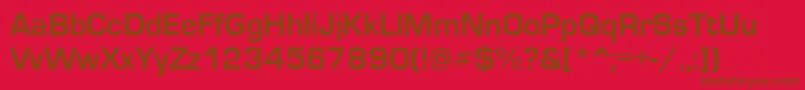 EuroseRegular Font – Brown Fonts on Red Background