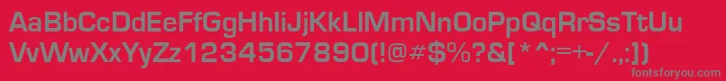 EuroseRegular Font – Gray Fonts on Red Background