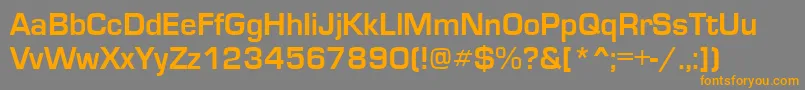 EuroseRegular Font – Orange Fonts on Gray Background
